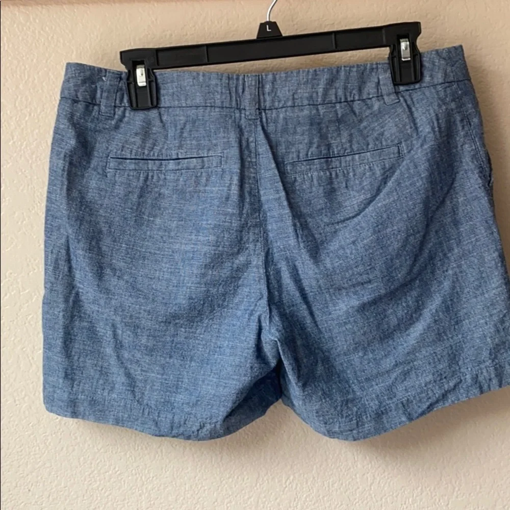 Merona Target Blue Chambray Denim Jean Prep Shorts 6 - Picture 5 of 9
